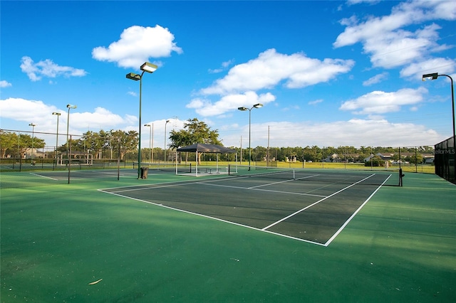 view of tennis court