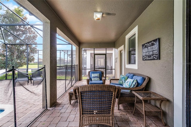 view of sunroom