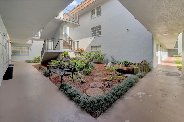 view of home's exterior featuring a balcony