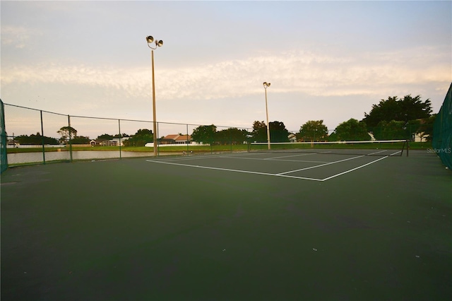 view of tennis court