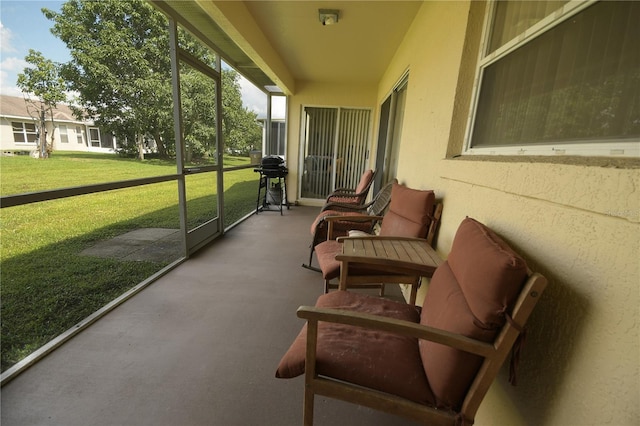 view of sunroom / solarium