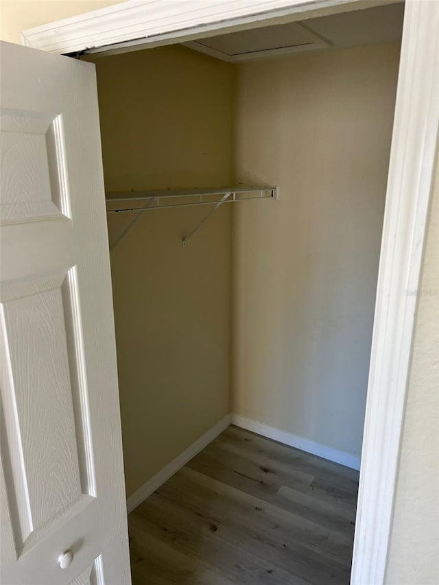 view of closet