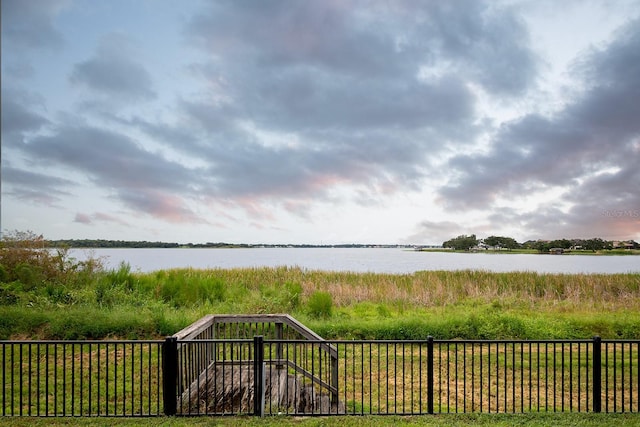 view of water feature