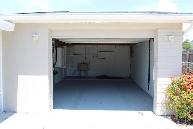 garage featuring electric panel