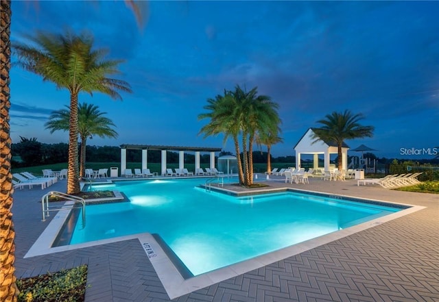 view of pool with a patio