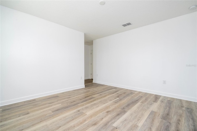 empty room featuring light hardwood / wood-style flooring