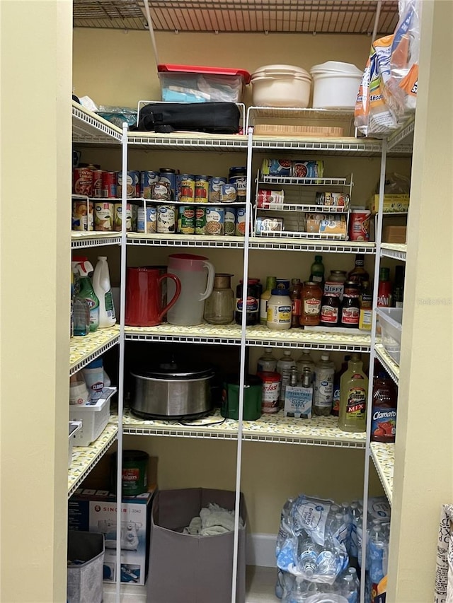 view of pantry