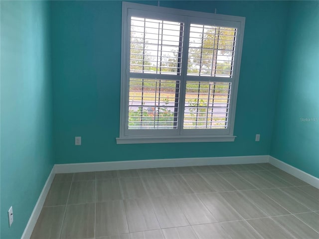 view of tiled empty room