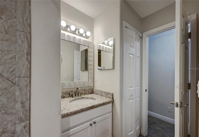 bathroom featuring vanity