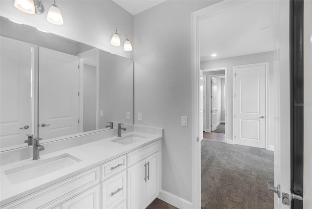 bathroom with vanity