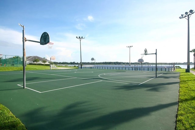 view of basketball court