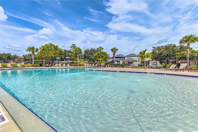 view of pool