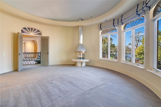 interior space featuring visible vents and baseboards