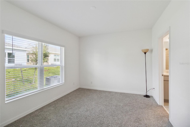 view of carpeted empty room