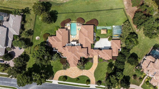 birds eye view of property