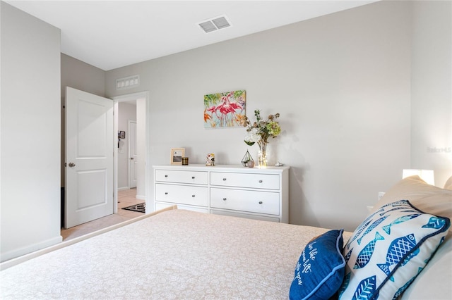 view of tiled bedroom