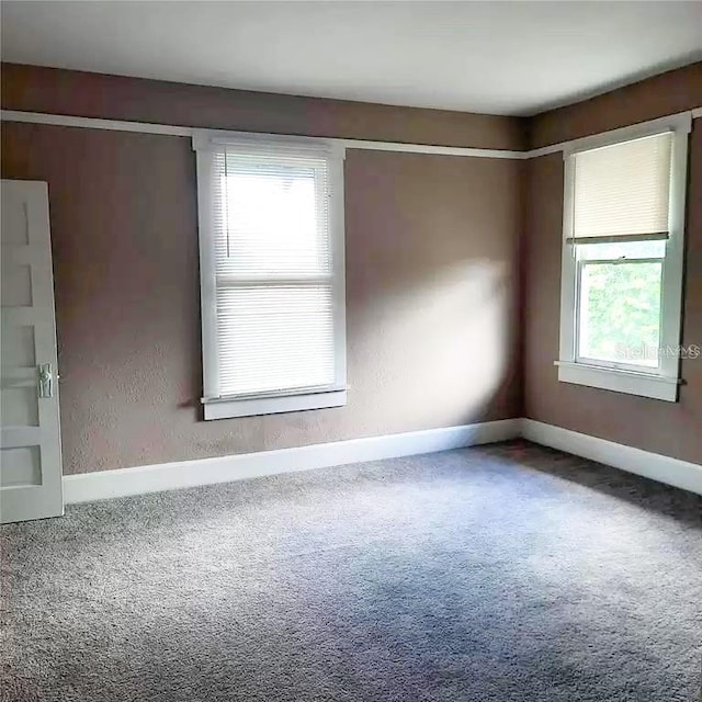 view of carpeted empty room