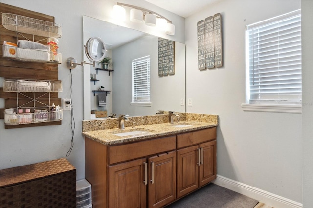 bathroom featuring vanity