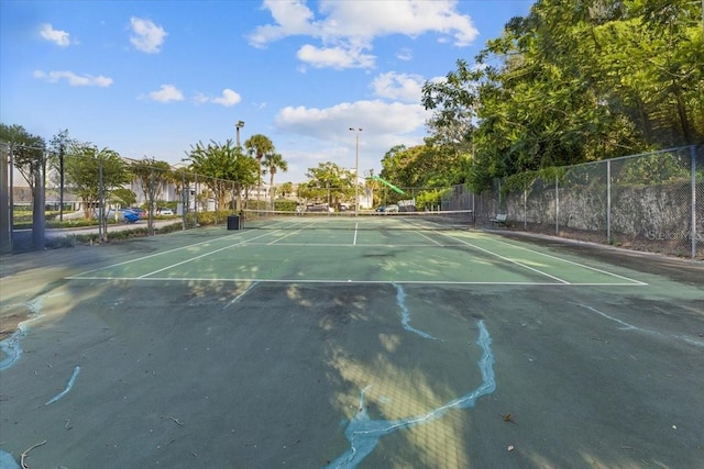 view of tennis court