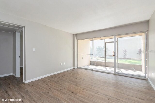 interior space featuring wood-type flooring