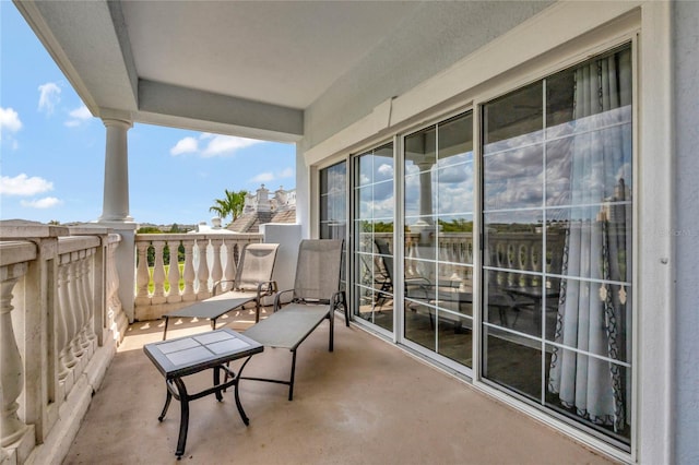 view of balcony