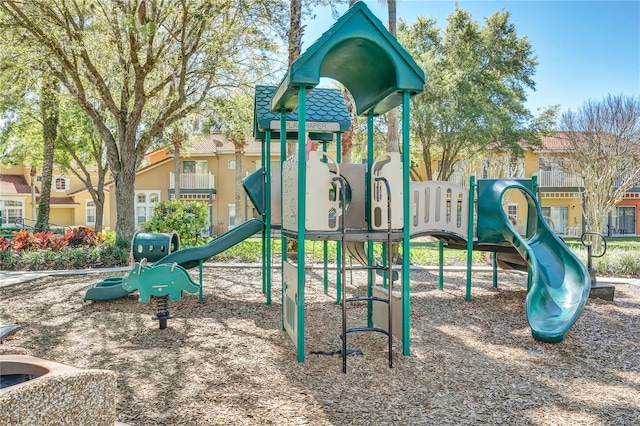 view of jungle gym