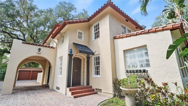 view of front of home