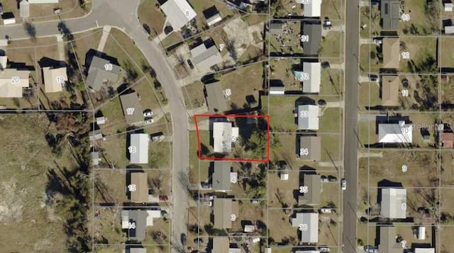 810 Forestdale Ave, Panama City, FL 32401 - aerial view of property's location with property boundaries highlighted