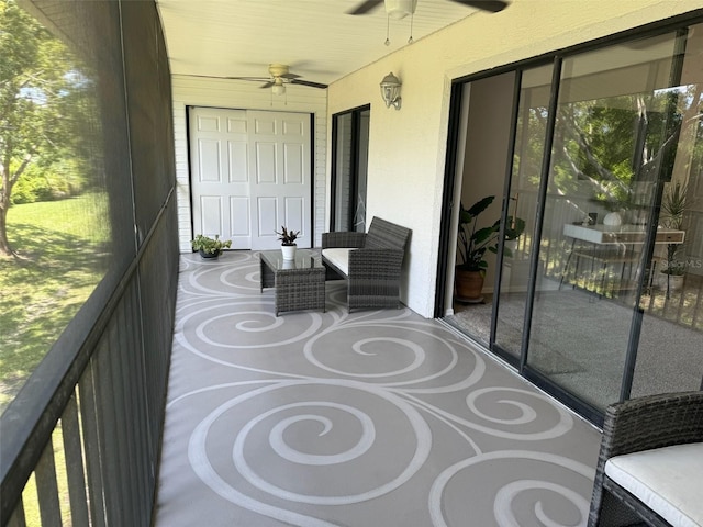 view of sunroom / solarium