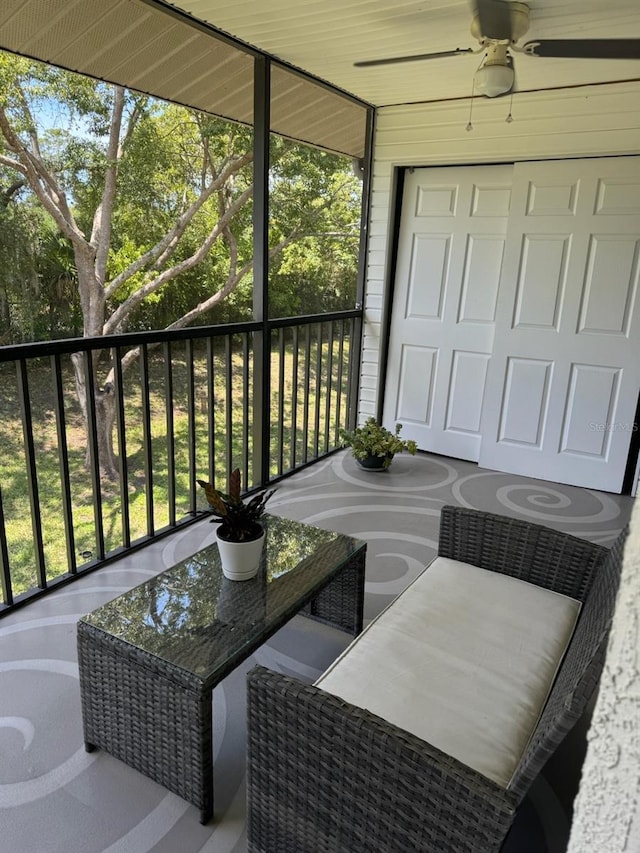 view of sunroom / solarium