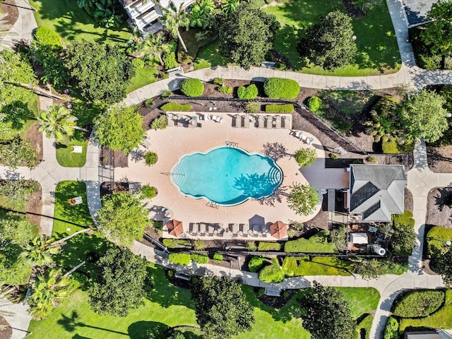 birds eye view of property
