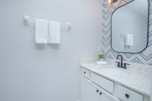 bathroom featuring vanity