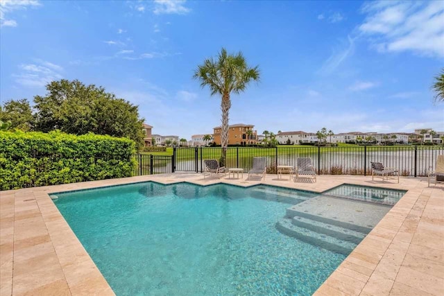 view of pool with a patio area