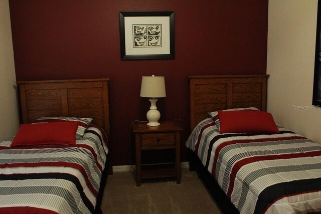 bedroom featuring carpet flooring