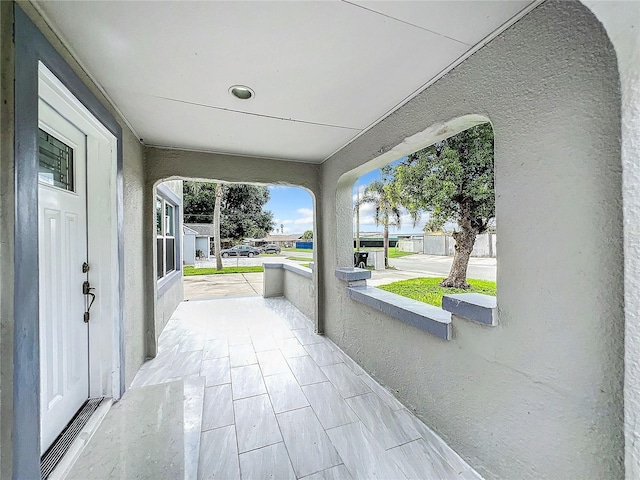 view of patio / terrace with a porch
