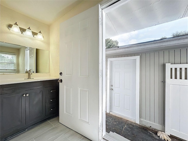 bathroom featuring vanity