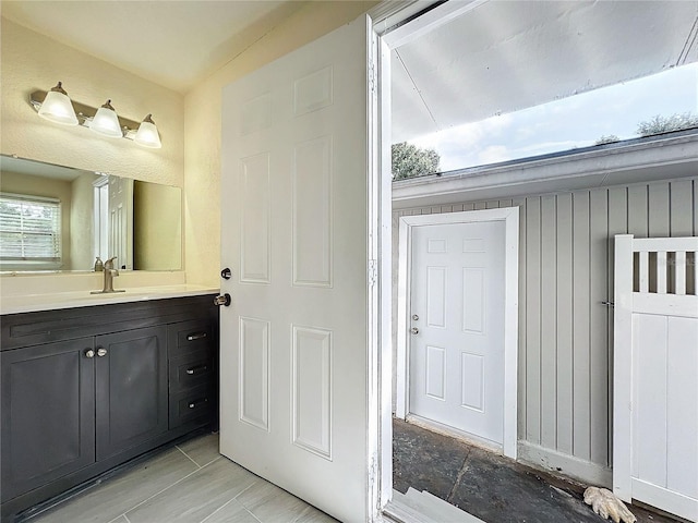 bathroom with vanity