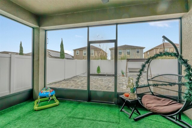 view of sunroom / solarium