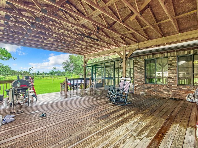 view of wooden terrace