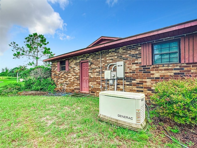 exterior space featuring a lawn