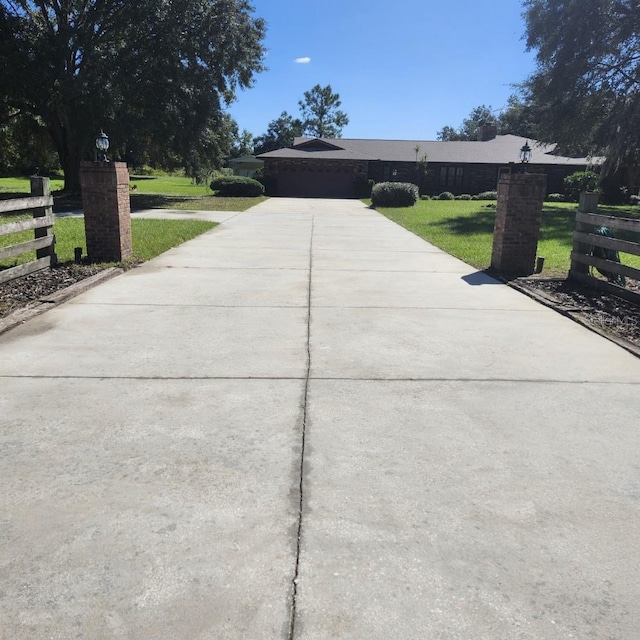 exterior space with a front yard