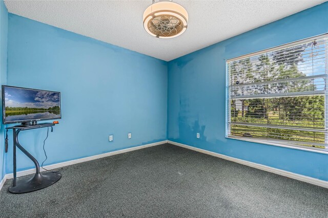 interior space featuring a textured ceiling and a healthy amount of sunlight