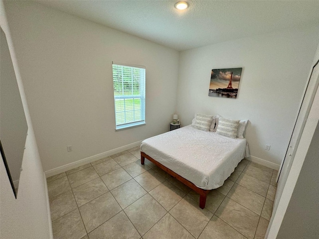 view of tiled bedroom