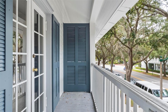 balcony with covered porch