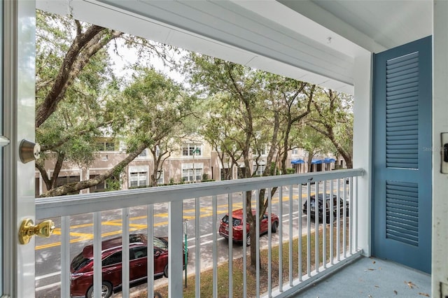 view of balcony