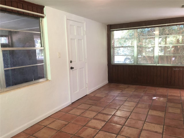 view of tiled spare room