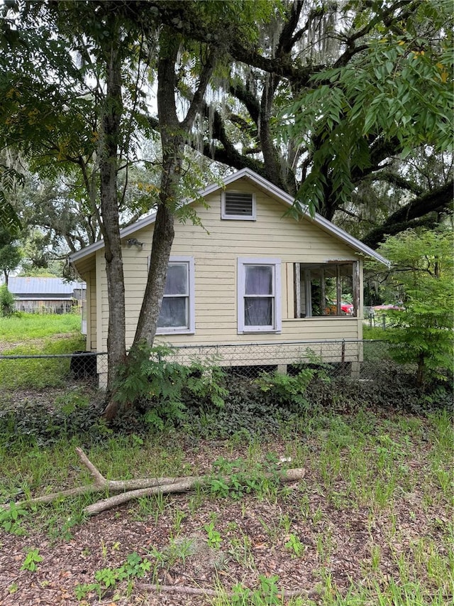 view of side of home