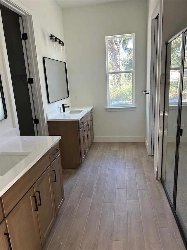 bathroom featuring vanity and a healthy amount of sunlight