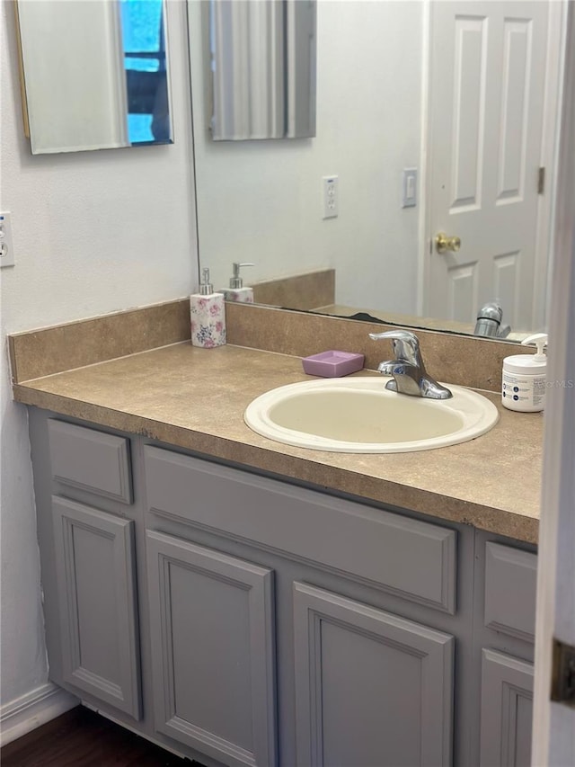 bathroom with vanity