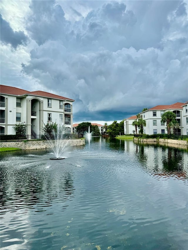 view of water feature